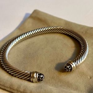 David Yurman Women Sterling Silver Cable Bracelet
